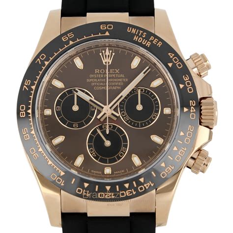 rolex 116515ln chocolate dial leather|rolex daytona 116515.